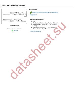 1-66103-8 datasheet  